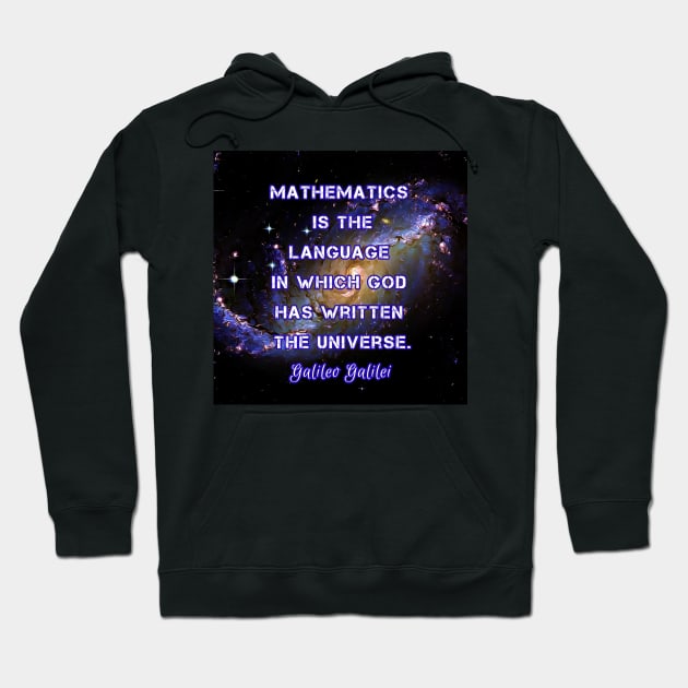 Mathematician Gift God Wrote Universe with Language Mathematics Hoodie by BubbleMench